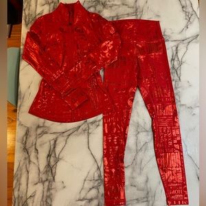 Lululemon 20 year manifesto Jacket & Leggings, size 4